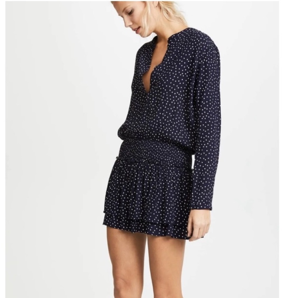 Rails Midnight Blue Dress with White Dots